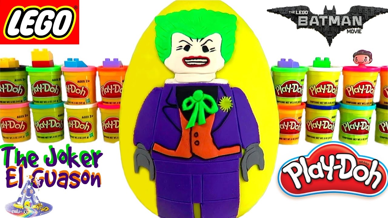 Huevo Sorpresa Gigante de Lego Guason o Joker de Lego Batman de Plastilina  Play Doh en Español | Sitio Web de Casa Magica De Juguetes | Youtube Channel