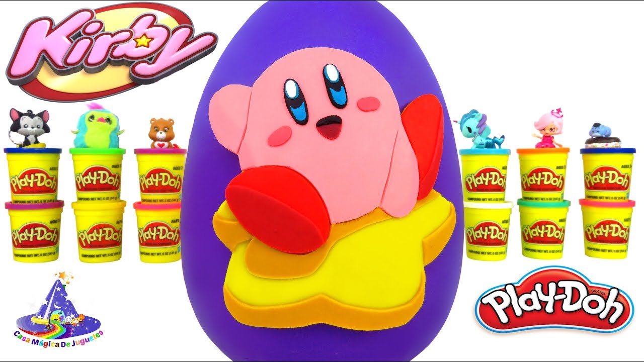 Huevo Sorpresa Gigante de Kirby de Plastilina Play Doh en Español Kirby de  Nintendo | Sitio Web de Casa Magica De Juguetes | Youtube Channel
